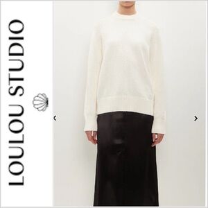 Loulou Studio Canillo ecru Crew-Neck Jumper XS